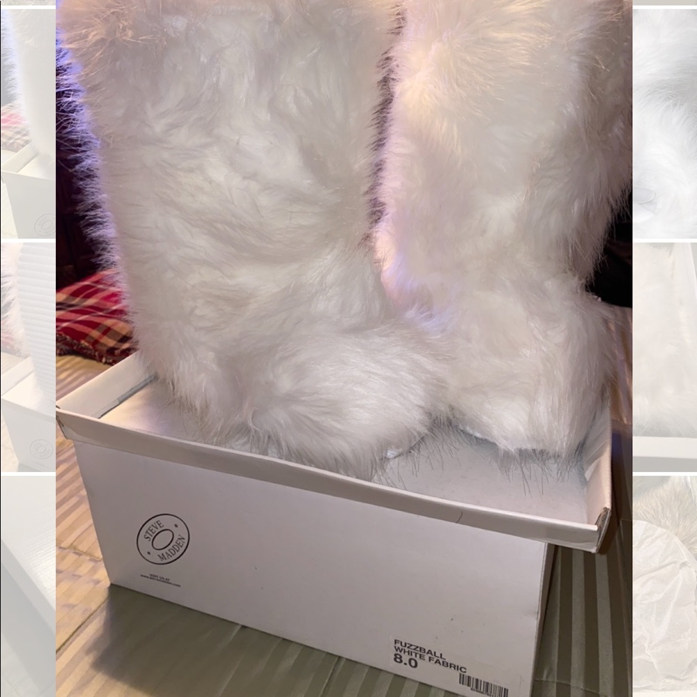 Steve Madden fur boots